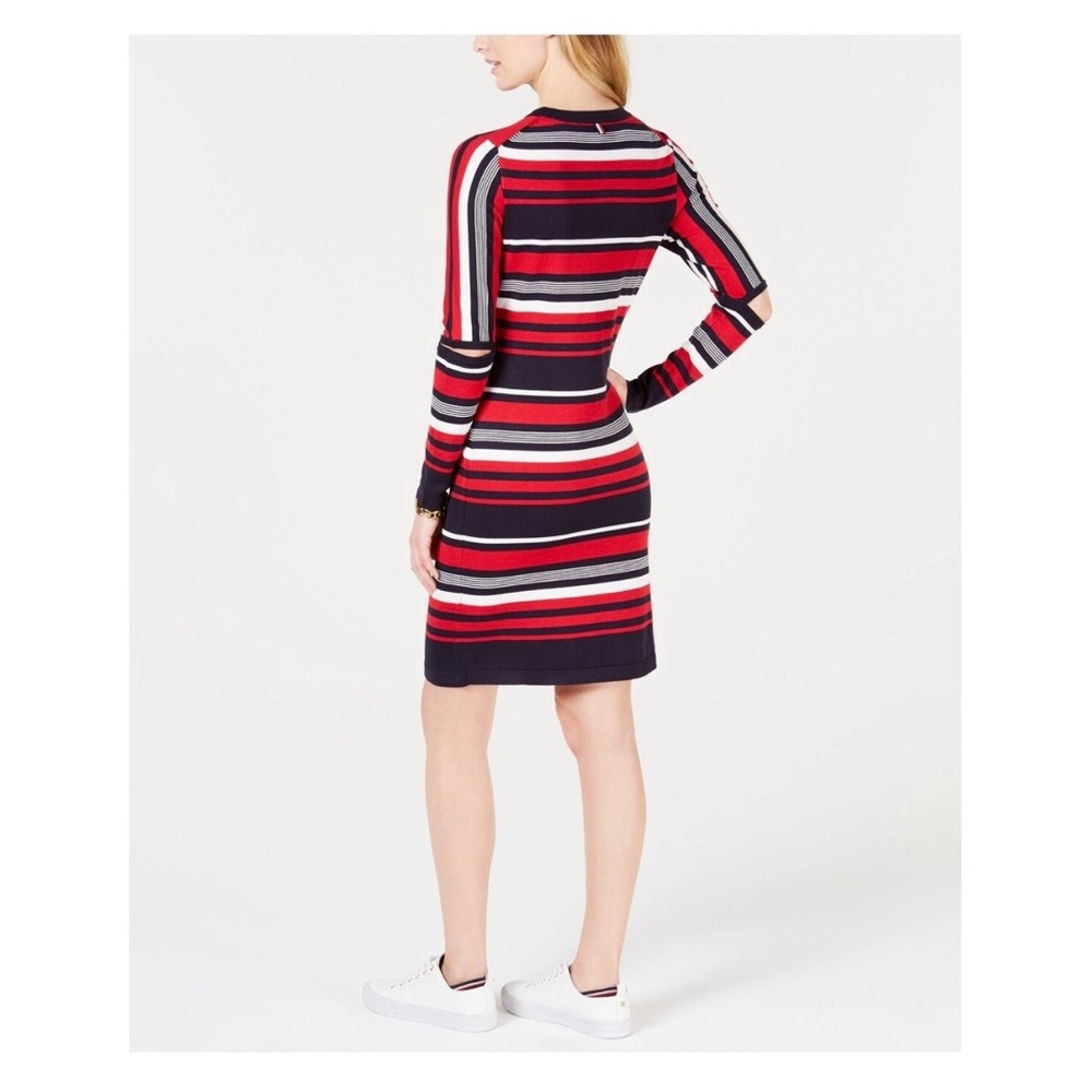 Tommy Hilfiger Multicolor Striped Long Sleeve Dress